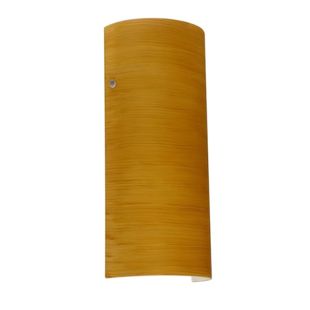 Besa Lighting Torre 14 Wall Sconce, Oak, Satin Nickel Cap Finish, 1x75W Incandescent 8192OK-SN
